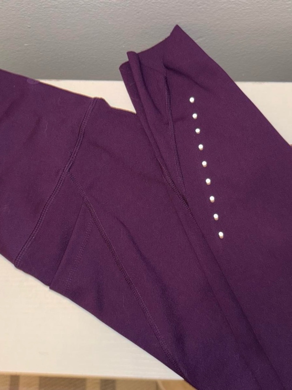 Danskin Purple Leggings with Silver Stud Accents